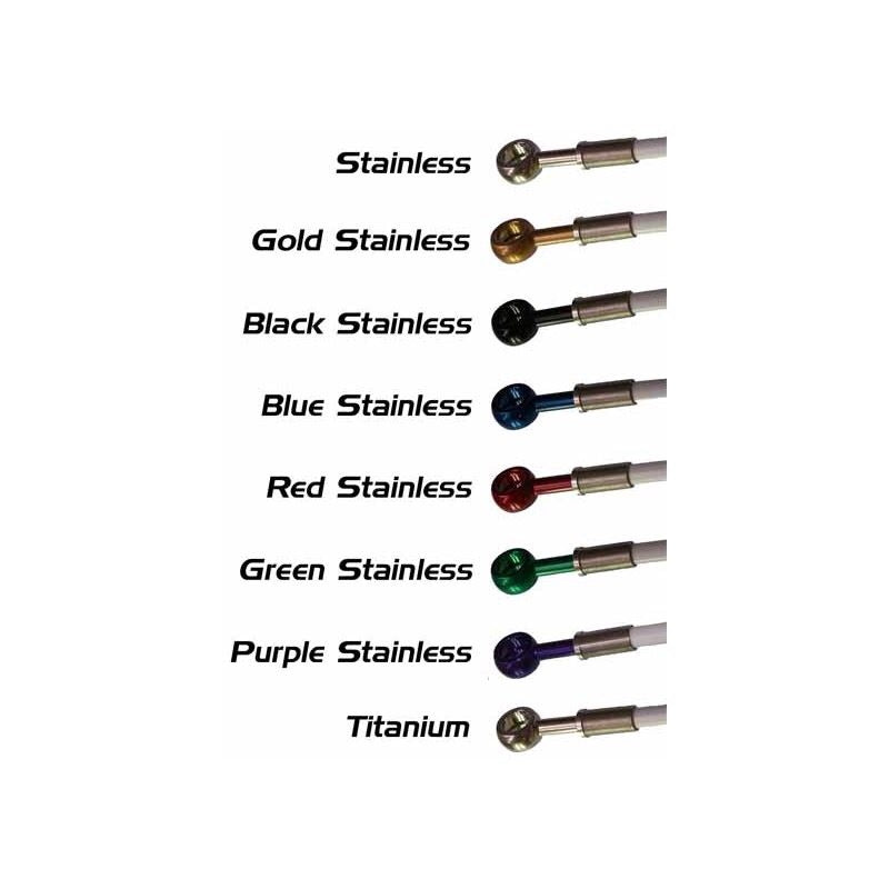 Front Brake HEL Steel Braided Lines