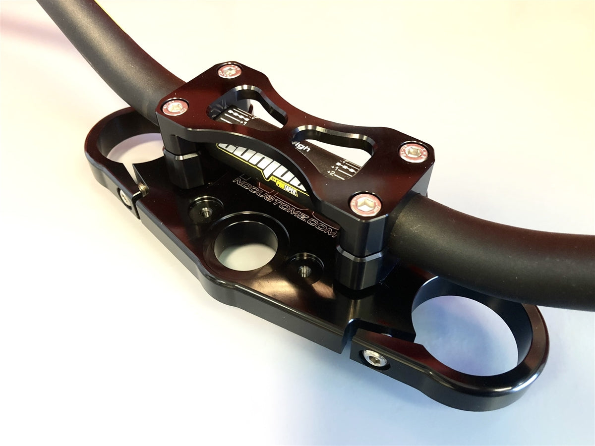 2013-2025 Kawasaki ZX6R 636 Top Triple Clamp With Dirt Bar Mounts