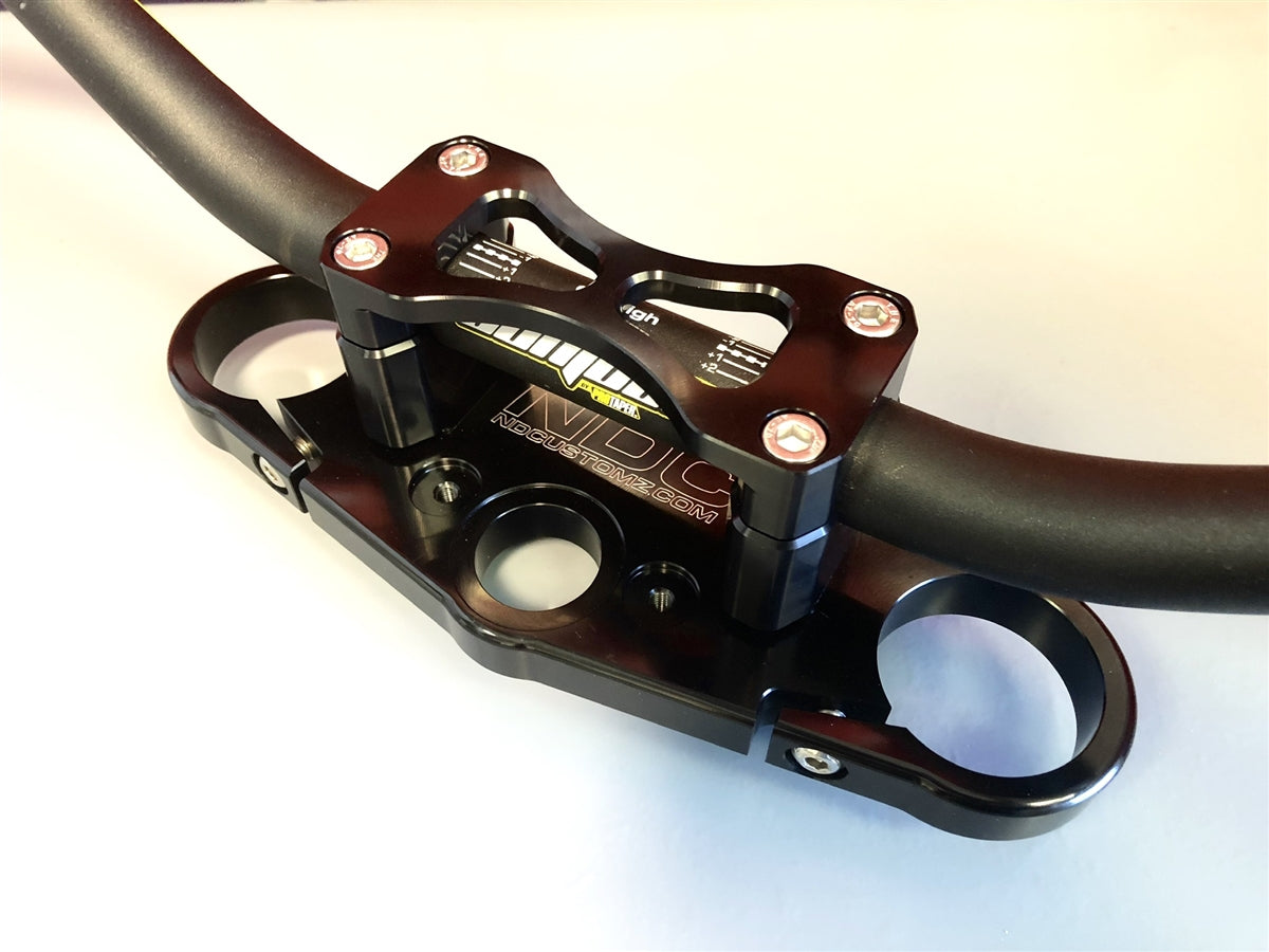 2013-2025 Kawasaki ZX6R 636 Top Triple Clamp With Dirt Bar Mounts